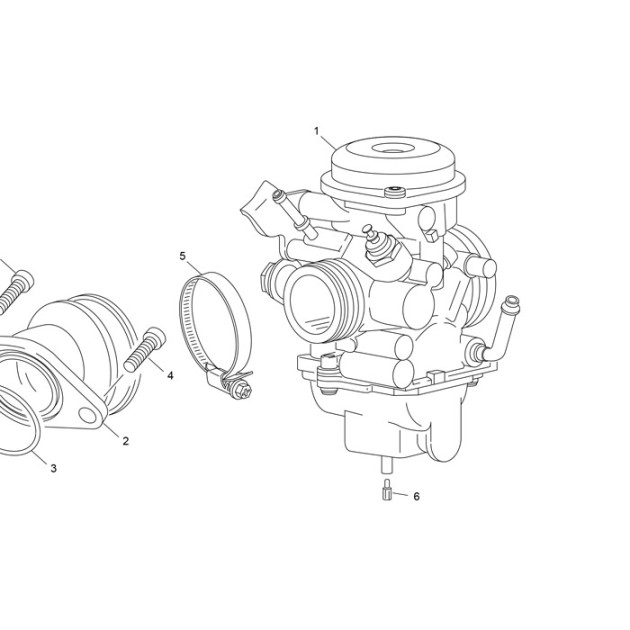 CARBURETOR  MIKUNI BS25-107 TY 125 4T