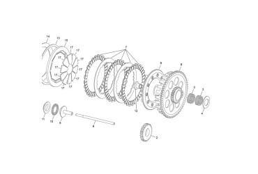 CLUTCH BASKET ED 125 2T TRIAL