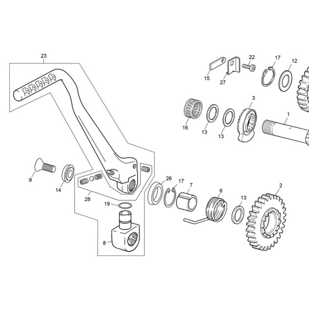 KIT REPARATION LEVER KICK