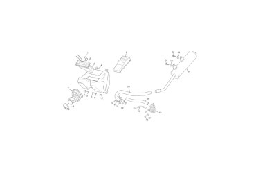 AIS EXAUST TUBE 50CC 135 MM 50 MM