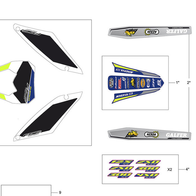 PRODUCTION FACTORY STICKER  KIT SE SEF 2018