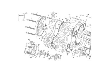 KIT GASKET BOTTOM ENGINE  125 SE