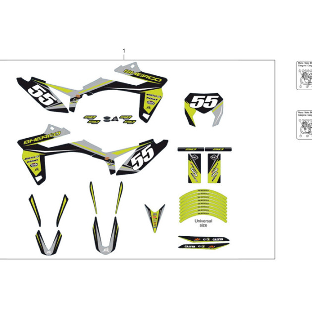 PRODUCTION 50CC  YELLOW