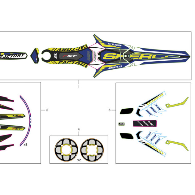KIT BLISTER STICKERS ACCESSORY TR 18 SH F