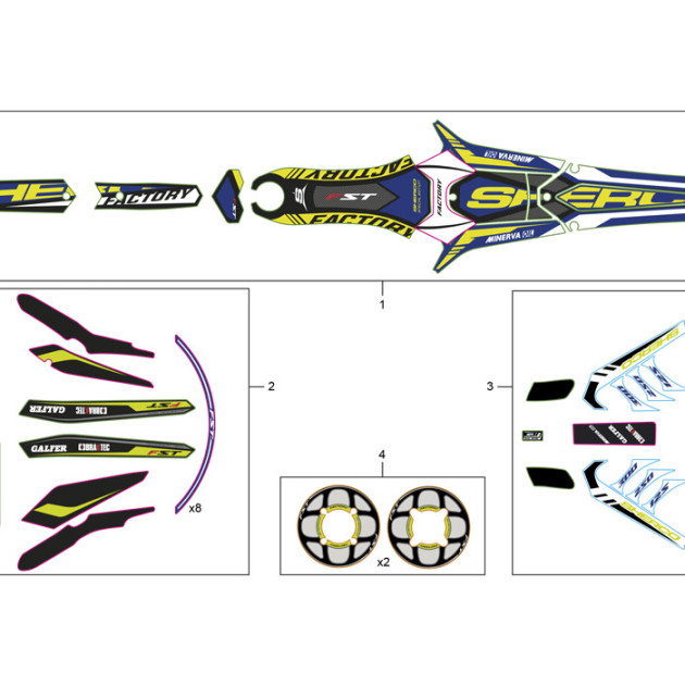 KIT BLISTER STICKERS PROTECTION TR 18 SH F