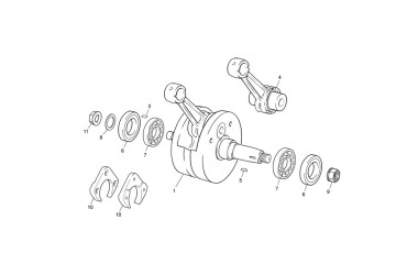 CRANCKSHAFT 25/29 19 TR