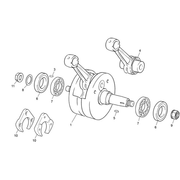 CRANCKSHAFT 25/29 19 TR