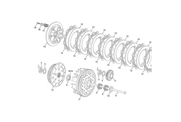 CLUTCH SET  250/300 SE EVO