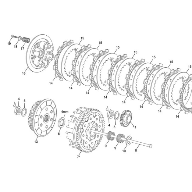 CLUTCH SET  250/300 SE EVO