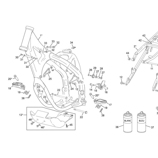 SKID PLATE PLASTIC 250/300 SEF EVO