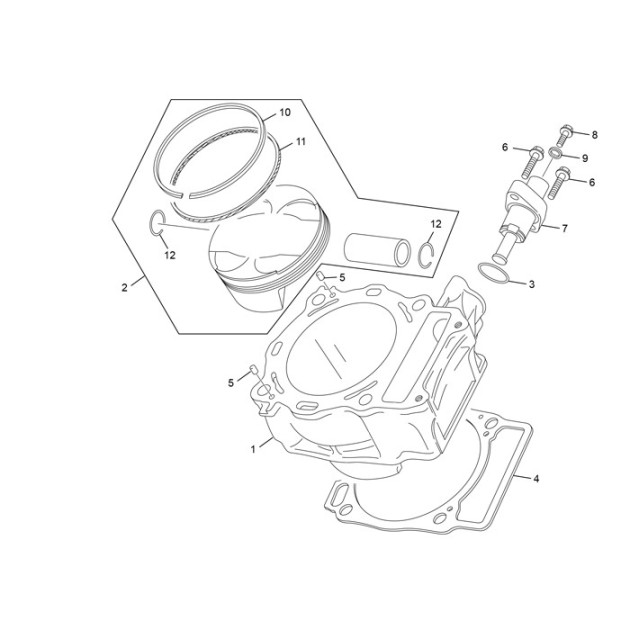 CYLINDER  500 SEF MK