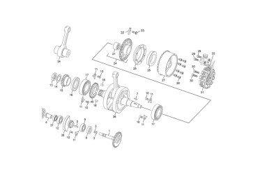BALANCE SHAFT SET 250/300 SEF FL