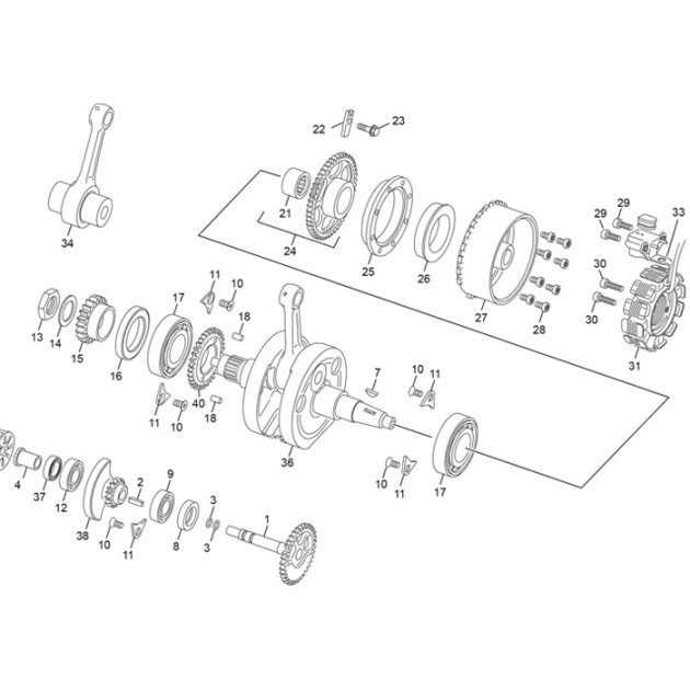 BALANCE SHAFT SET 250/300 SEF FL
