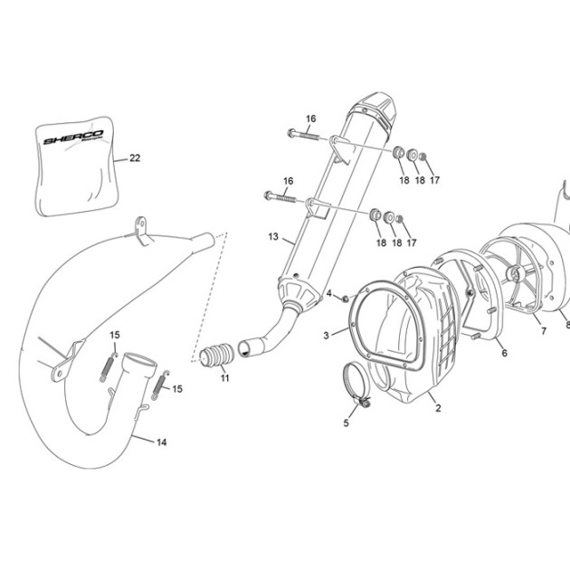 MUFFLER REPACK KIT 125 2T 2019