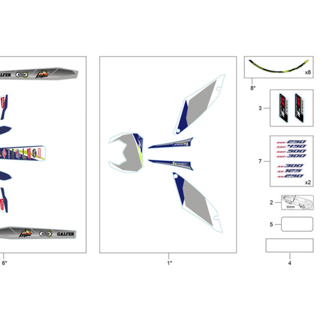 STICKER FORK KIT RACING 2019