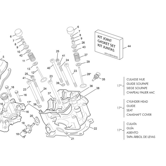 INTAKE SPRING VALVES 250 END 2019