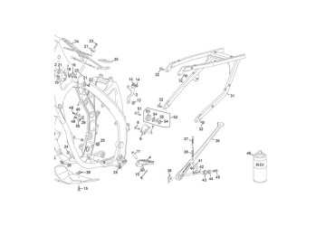 LEFT CYLINDER HEAD SUPPORT 250/300 2T 2025