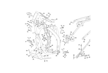 RIGHT CYLINDER HEAD SUPPORT 250/300 2T 2025