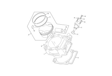 RING PISTON 98 MM 500 SEF