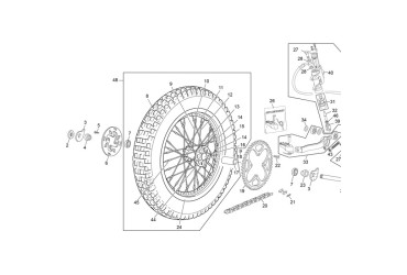 REAR RIM BLACK NERVE 32 R