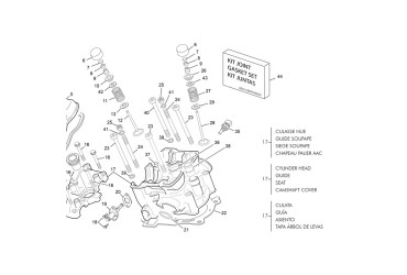 HEAD CYLINDER 250 END 30 MM INTAKE SPARE PART