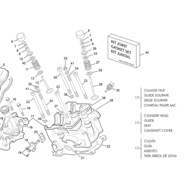 HEAD CYLINDER 250 END 30 MM INTAKE SPARE PART