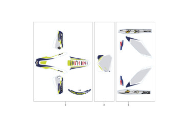 ARM FORK MUD GARD RIMS FACTORY STICKER  KIT END 2020