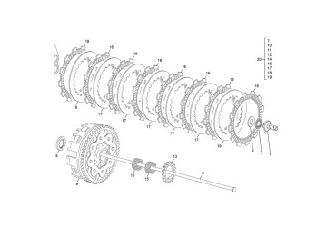 CLUTCH SET  450 SEF EVO