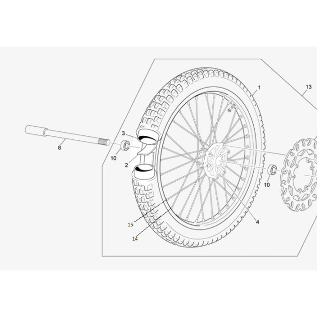 SPOCKE D3.08 /M3.5X0.6 L250 DISK SIDE