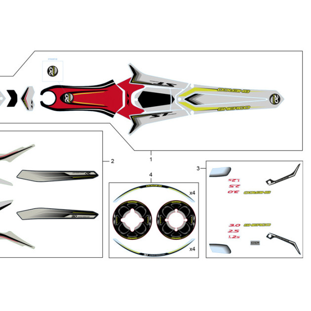 KIT BLISTER STICKERS ACCESORIES TR 19 SH 20a