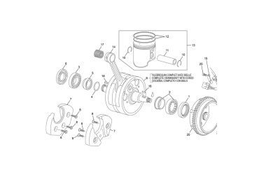 CRANK SHAFT PLASTIC WEIGHT 250/300 SE