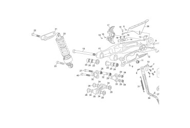 SWINGARM AXLE ST SC 23