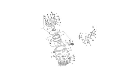 CYLINDER HEAD SET 2.5 TR RED OXIA SH 19