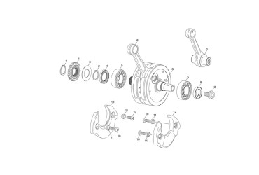 CRANK SHAFT PLASTIC WEIGHT 250/300 SC ST 23