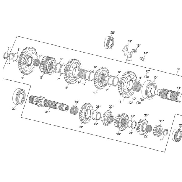 GEAR CLUTCH SHAFT