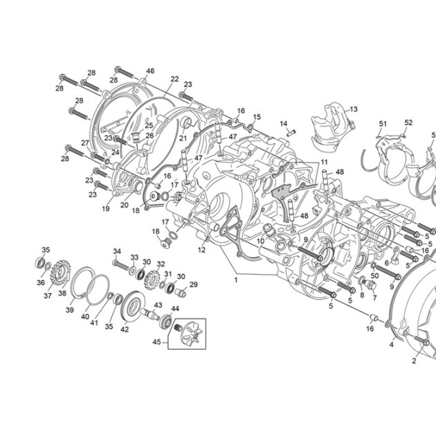PINION Z21 WATER PUMP NYLON