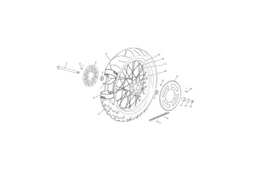 BACK WHEEL 50 SM BLACK