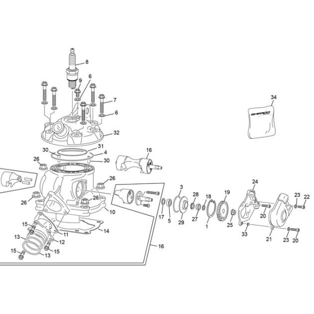 CYLINDER HEAD 125 SE MANGANESE