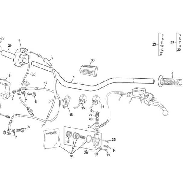 SPARE KIT CLUTCH RECEIVER 26.5