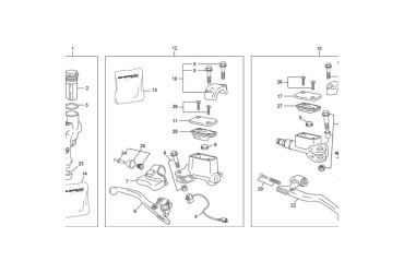 RUBBER COVER BREMBO FRONT BRAKE MASTER CYLINDER