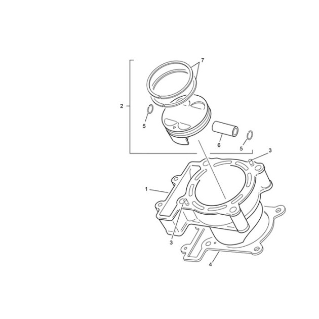 PISTON SET 78 END 250 B