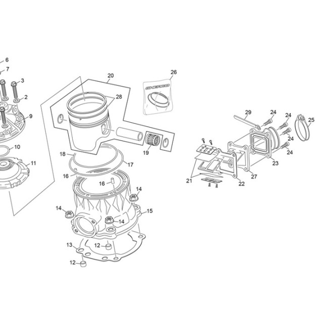 RINGS PISTON  KIT 125CC 20