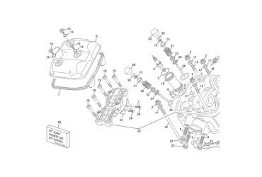 KIT GASKET  TOP ENGINE 500 SEF