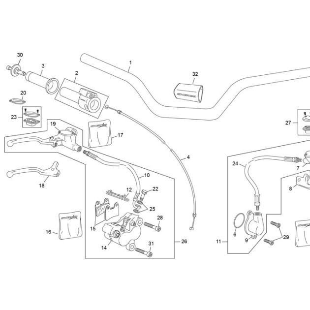 FRONT PUMP ASSY RED BRAKTEC