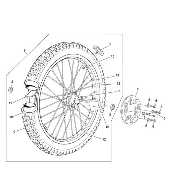 FRONT RIM BLACK BRIGHTT LIGTH FF