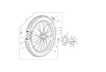 FRONT HUB RED FORMULA FF