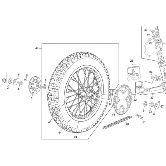 REAR HUB FORMULA RED FF