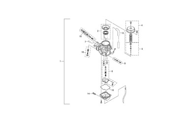 STARTER SET CARBURETOR TY 125 4T
