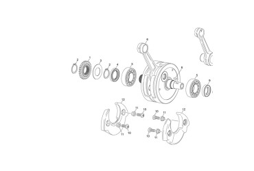 SH135 DISC SPRING PRIMARY GEAR TR 125