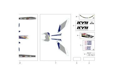 NUMBER PLATE STICKER  KIT END 2021